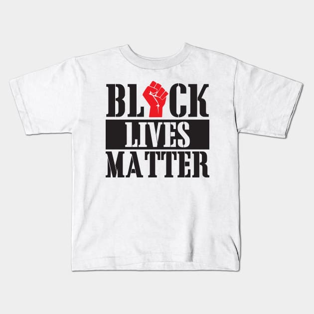 Black Lives Matter Kids T-Shirt by CRE4TIX